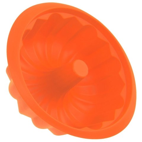 Forma do Babki Silikonowa z Kominem Pomarańczowa Solidna ORION 26 x 9,5 cm