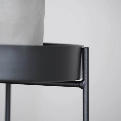 Kwietnik Metalowy Czarny 2-poziomowy Dekoracyjny ORION 46 / 58 cm 2 szt.