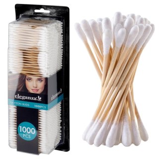 Patyczki Kosmetyczne Bambusowe 1000 szt. ELEGANZA Bawełniane Ekologiczne