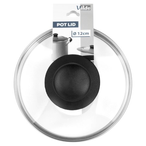 Pokrywka Szklana Żaroodporna Odpowietrznik 12 cm VILDE Zmywarka