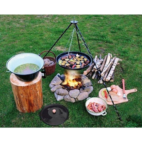 Stojak na Kociołek Ruszt Grill Ogniskowy Grillowy Żelazny ORION 120 cm