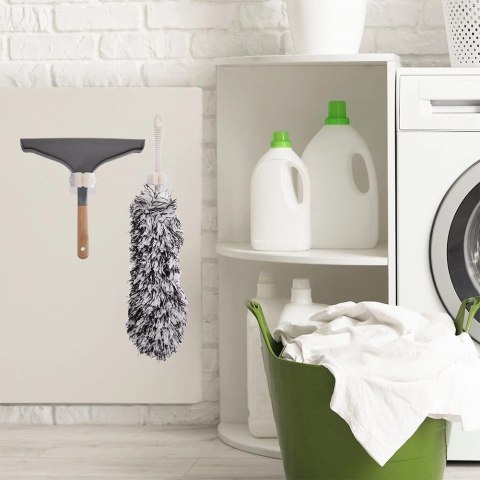 Wieszak na Mopa Samoprzylepny 2 szt. ORION do 5 kg Biały Tworzywo