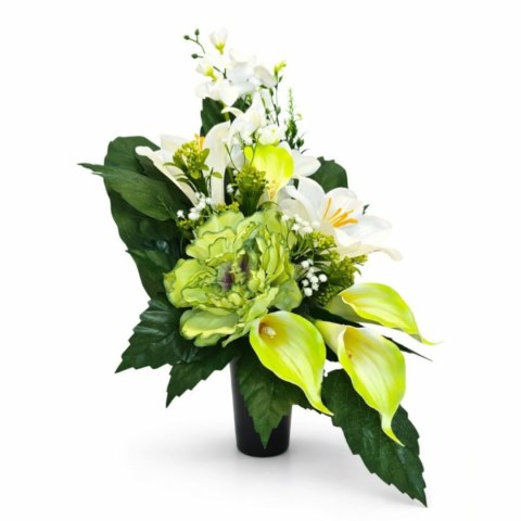 Bukiet flakon stroik na cmentarz kompozycja kwiatowa