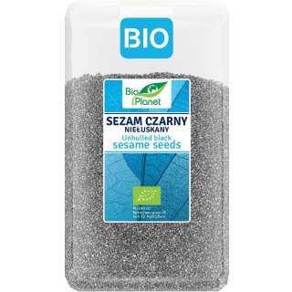 SEZAM CZARNY NIEŁUSKANY BIO 1 kg - BIO PLANET