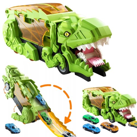 WOOPIE Zestaw Pojazdów Tor Dinozaur Pożeracz 13el.