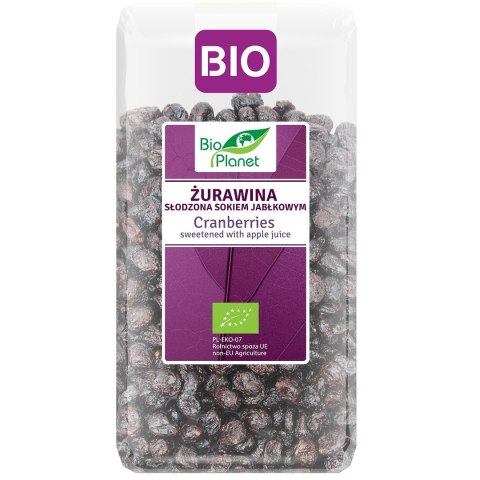 ŻURAWINA Z SOKIEM JABŁKOWYM BIO 400 g - BIO PLANET
