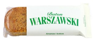 BATON ANANAS I KOKOS BEZGLUTENOWY 50 g - WARSZAWSKI