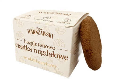 CIASTKA MIGDAŁOWE ZE SKÓRKĄ CYTRYNY BEZ DODATKU CUKRÓW BEZGLUTENOWE 150 g - WARSZAWSKI