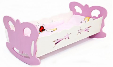 Kołyska dla lalek kolor Bączek KSSKB 03442