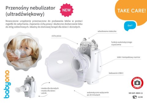 1376 PRZENOŚNY NEBULIZATOR ULTRADŹWIĘKOWY NBM-11