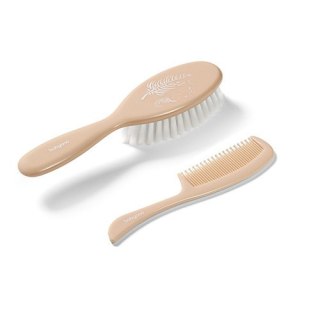 569/05 SZCZOTKA + GRZEBIEŃ SUPER MIĘKKIE WŁOSIE BEŻOWA