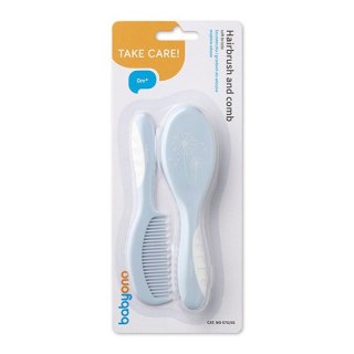 570/05 SZCZOTKA + GRZEBIEŃ MIĘKKIE WŁOSIE NIEBIESKA