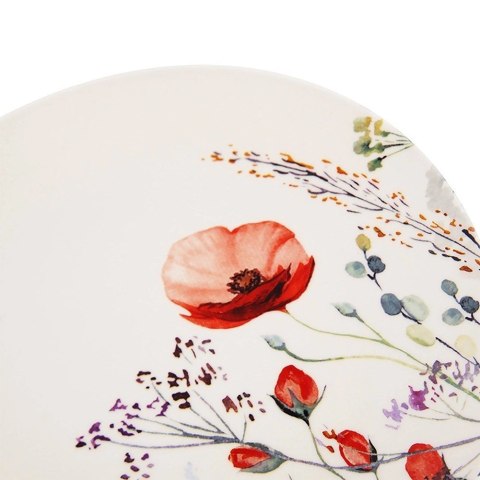 Talerz Obiadowy Płytki Porcelanowy MAKI 27 cm ORION Wzór Polne Kwiaty