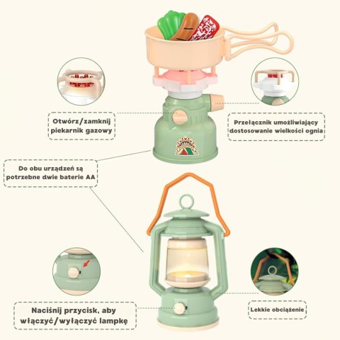WOOPIE Discovery Zestaw Małego Odkrywcy Namiot Kempingowy XXL na Biwak 15 el.