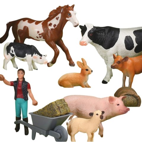 WOOPIE Figurki Zwierząt Szczęśliwa Farma 10el.
