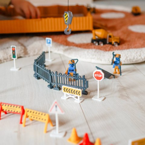 WOOPIE Samochód Ciężarowy 6w1 Zestaw Budowy Dźwig Resoraki Akcesoria