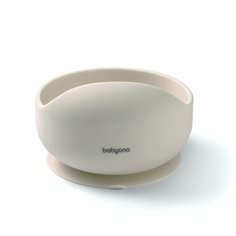 1481/04 MISKA SILIKONOWA Z PRZYSSAWKĄ BEŻOWA