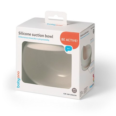 1481/04 MISKA SILIKONOWA Z PRZYSSAWKĄ BEŻOWA