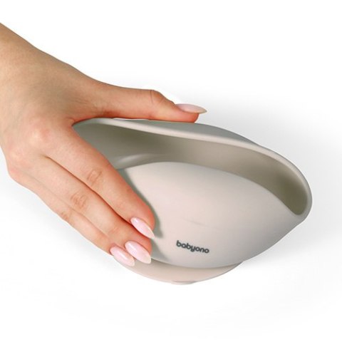 1481/04 MISKA SILIKONOWA Z PRZYSSAWKĄ BEŻOWA