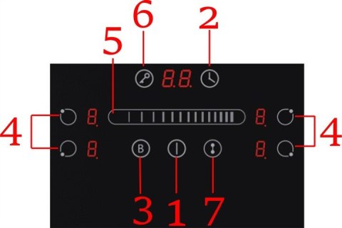 Płyta indukcyjna zabudowy 60cm BH-04MFZIN BOOST TIMER FLEX ZON PÓL 2+3