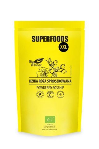 DZIKA RÓŻA SPROSZKOWANA BIO 500 g - BIO PLANET SUPERFOODS