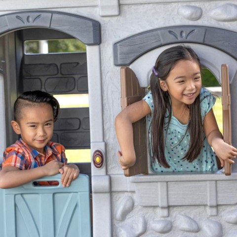 STEP2 Plac zabaw 2w1 Zjeżdżalnia Domek Ogrodowy Enchanting Adventures 2-Story