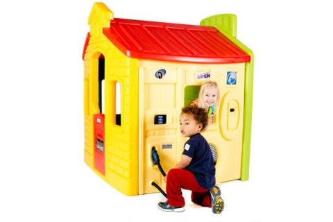 LT Domek Miejski Zabaw żółto zielony 444c