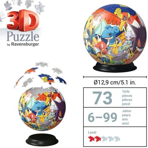 RAV puzzle 3D Kula 72 Pokemon 11785
