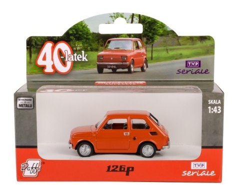 Model PRL 1:43 Fiat126P 40-latek czerw.B-325 23253