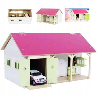 Stajnia z dwoma boksami 1:32 róż 610245 82783