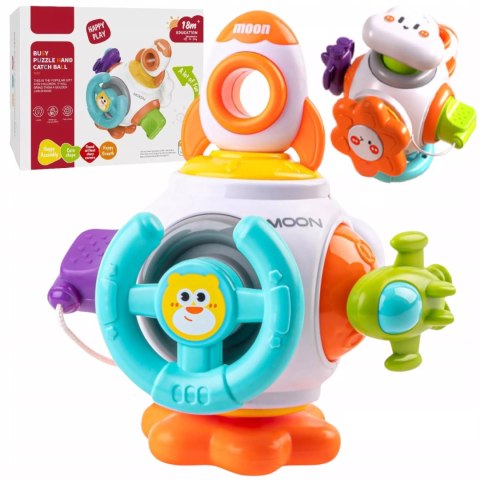 Edukacyjna kostka dla dzieci 18m + interaktywna kula sensoryczna 99-17