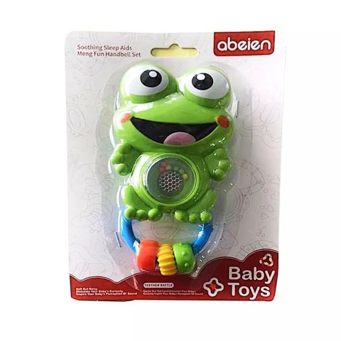 GRZECHOTKA SENSORYCZNA ŻABKA MELODYJKI ŚWIATŁA 80
