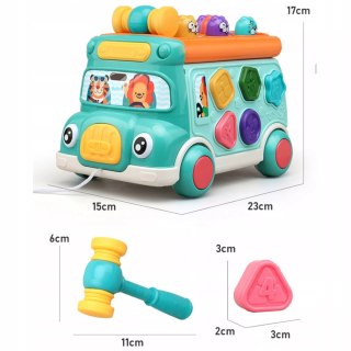 Wielofunkcyjny autobus edukacyjny dla dzieci dźwięki światła LM705