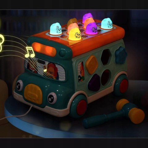 Wielofunkcyjny autobus edukacyjny dla dzieci dźwięki światła LM705