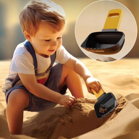 Edukacyjna koparka 4w1 dla dzieci lupa kompas łopatka do piasku 3+ TT9169