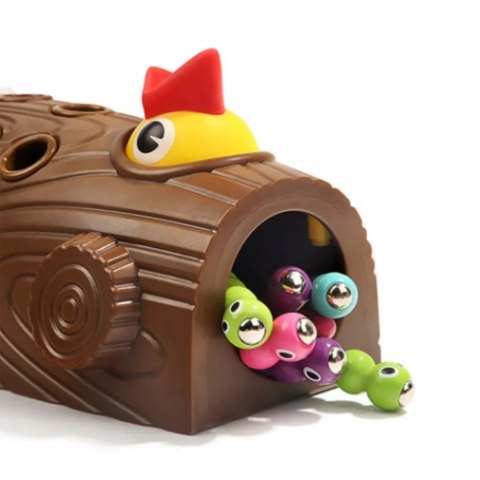 Magnetyczna gra nakarm ptaszka robaczki Montessori LS-29