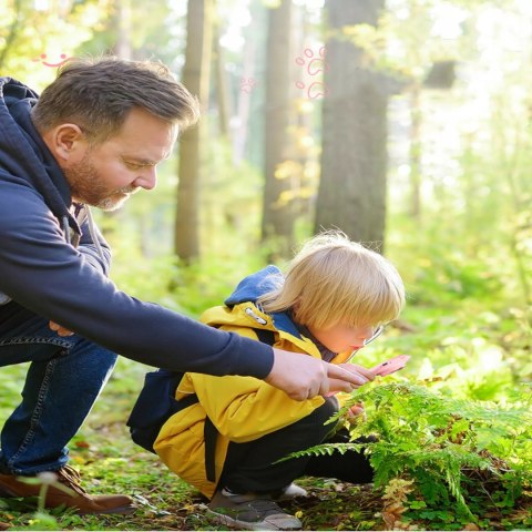 Przenośny ręczny mikroskop elektroniczny dla dzieci 500x 2'' aparat 355R