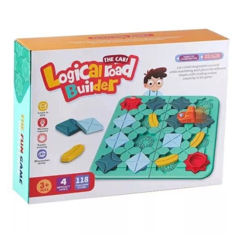 Układanka tor budowanie drogi trasy labirynt gra logiczna edukacyjna BS779