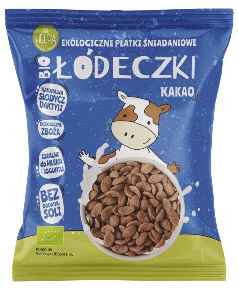 ŁÓDECZKI JAGLANO - ORKISZOWE Z KAKAO BEZ DODATKU CUKRÓW BIO 260 g - HELPA