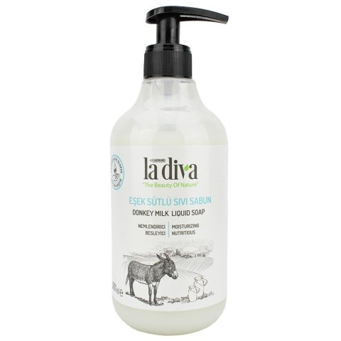 MYDŁO W PŁYNIE Z OŚLIM MLEKIEM 500 ml - LA DIVA