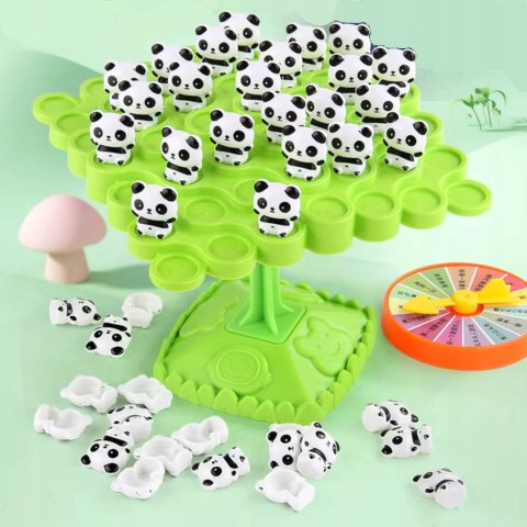 Gra Zręcznościowa Balansujące Skaczące Pandy Drzewo 50el dla dzieci 97A