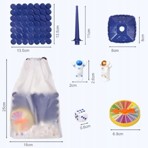 Gra zręcznościowa balansujący skaczący astronauta kosmos dla dzieci 95A