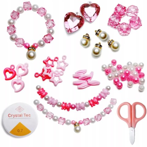 Kreatywny zestaw koralików do tworzenia biżuterii żyłki N088-8