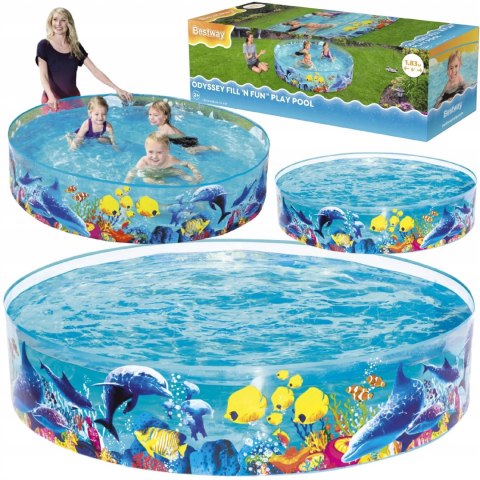 Basen rozporowy ogrodowy dla dzieci 183x38cm Bestway 55030