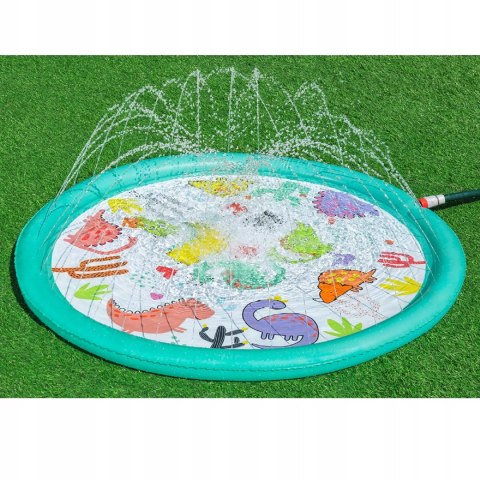 Brodzik mata wodna fontanna 122cm zraszacz dino ślizgawka Bestway 52698