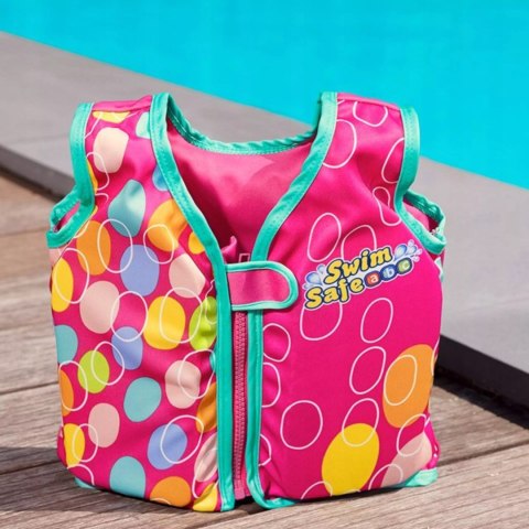 Kamizelka do nauki pływania pianka rozmiar M/L różowy Bestway 32177R