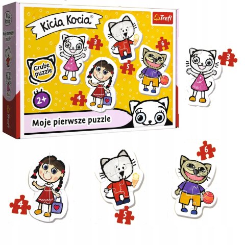 Moje pierwsze puzzle Kicia Kocia Baby 2+ Trefl 36088