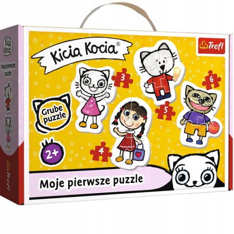 Moje pierwsze puzzle Kicia Kocia Baby 2+ Trefl 36088