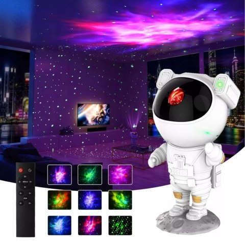 Projektor gwiazd lampka rzutnik nieba astronauta pilot A2780
