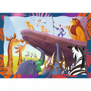 Puzzle 4w1Król Lew Disney Odważny król lew 4+ Trefl 34653